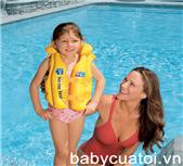 Áo phao trẻ em, áo phao cho bé - Áo phao bơi vàng INTEX 58660