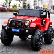 Ô tô điện trẻ em địa hình 4 động cơ màu đỏ BBT-2266D