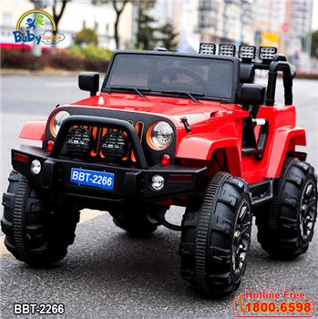 Ô tô điện trẻ em địa hình 4 động cơ màu đỏ BBT-2266D