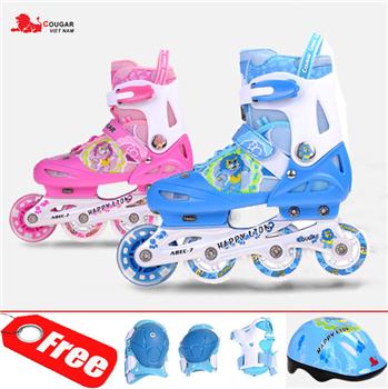 Bộ giày, mũ, bảo vệ trượt Patin Cougar cao cấp MZS816N-QS