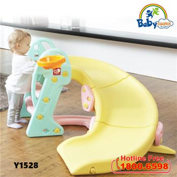 Cầu trượt Hàn Quốc có ném bóng rổ Y1528