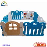 Quây bóng Hàn Quốc 8 cạnh có đồ chơi màu xanh HNP737-8X