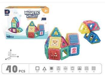 Đồ chơi xếp hình 3D nam châm 40 chi tiết BBT Global 689-28