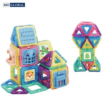 Đồ chơi xếp hình 3D nam châm 70 chi tiết BBT Global 689-29