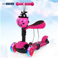 Xe trượt Scooter cho bé  BBT Global 2 trong 1 màu hồng SK1305