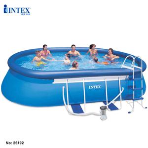 Bể bơi phao oval có máy lọc nước mẫu mới INTEX 26192