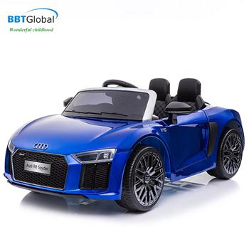 Ô tô điện trẻ em bản quyền AUDI R8 cao cấp màu xanh Audi R8-X