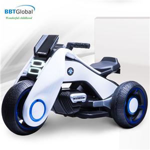 Xe máy điện trẻ em kiểu dáng thể thao màu trắng BBT-1300T
