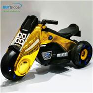 Xe máy điện trẻ em 2 động cơ màu Vàng Gold BBT-1301S