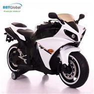 Xe máy điện trẻ em tay ga phân khối lớn màu trắng BBT-2000T