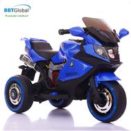 Xe máy điện trẻ em BMW 2 động cơ màu xanh dương BBT-5166X