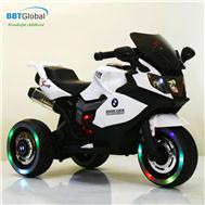 Xe máy điện trẻ em BMW 2 động cơ trắng BBT-5166T