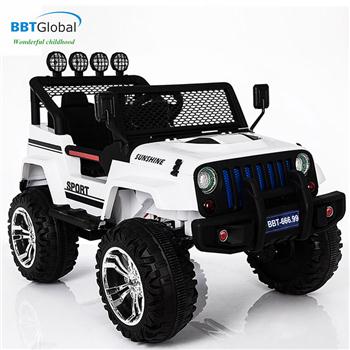 Ô tô điện trẻ em địa hình 4 động cơ màu trắng BBT-666.99T