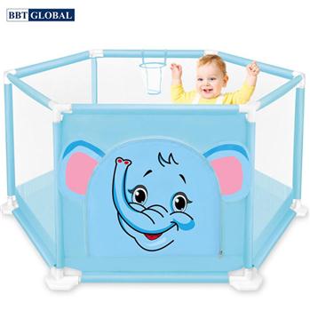 Quây bóng cho bé chú Voi xanh có ném bóng rổ 995-7103A