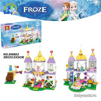 Đồ chơi xếp hình cung điện Elsa SW803