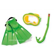Bộ kính bơi chân vị ống thở mẫu mới INTEX 55955
