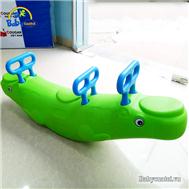 Bập bênh 3 chỗ ngồi cá voi ZK1019