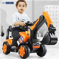 Ô tô điện trẻ em cần cẩu màu vàng BBT-996V