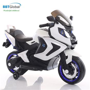Xe máy điện trẻ em 2 động cơ màu trắng BBT-1500T