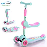 Xe trượt Scooter BBT Global 2 trong 1 xanh lá SK1301-1
