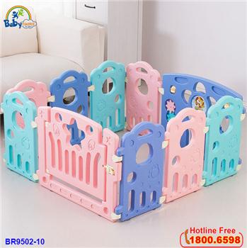 Quây bóng 10 cạnh sắc màu có đồ chơi cho bé BR9502-10