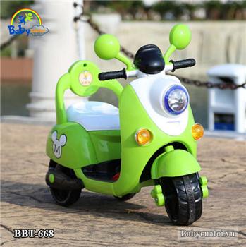 Xe máy điện Vespa trẻ em BBT-668B màu xanh (hàng EU)