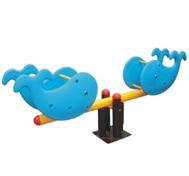 Bập bênh nhún lò xo cá voi đôi nhập khẩu ZK140-11