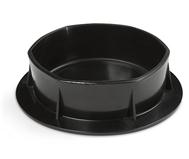 Nút nhựa tròn đen cho bể khung chữ nhật và oval 10380