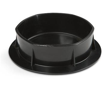 Nút nhựa tròn đen cho bể khung chữ nhật và oval 10380