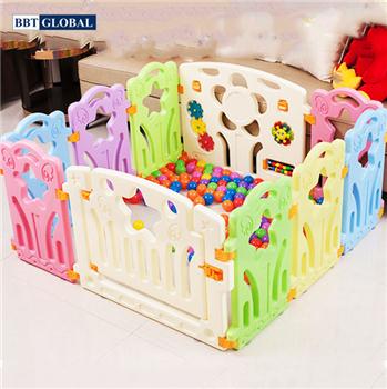 Quây bóng 10 cạnh sắc màu có đồ chơi cho bé BR9501S-10