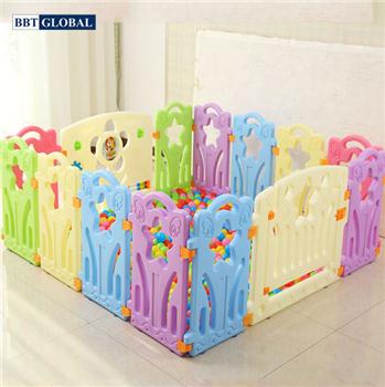 Quây bóng 14 cạnh sắc màu có đồ chơi cho bé BR9501S-14