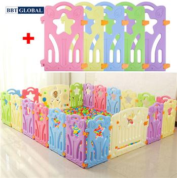 Quây bóng 16 cạnh sắc màu có đồ chơi cho bé BR9501-16