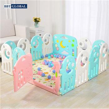 Quây bóng 14 cạnh sắc màu có đồ chơi cho bé BR9508-14