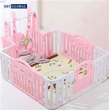 Quây bóng kèm xích đu BBT Global màu hồng BSL305-H