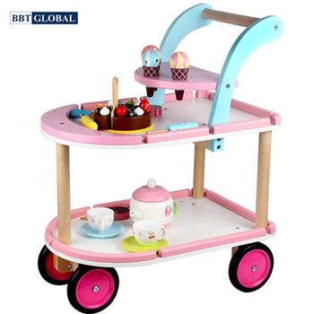 Đồ chơi xe đẩy bánh ngọt BBT Global gỗ cao cấp MSN17076