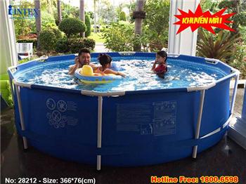 vỏ bể tròn khung kim loại 28212 (kích thước 3.66mx76cm)