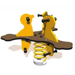 Bập bênh nhún lò xo cao cấp chim 3 chỗ ngồi ZK139-62