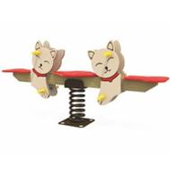 Bập bênh nhún lò xo cao cấp đôi mèo ZK139-54