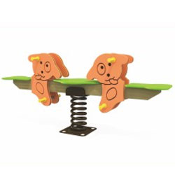 Bập bênh nhún lò xo cao cấp đôi cún ZK139-60