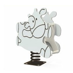 Bập bênh nhún lò xo cao cấp đơn con bò ZK139-40