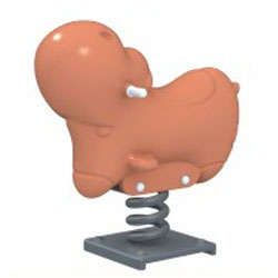 Bập bênh nhún lò xo đơn hà mã ZK139-22