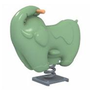 Bập bênh nhún lò xo voi đơn ZK139-26