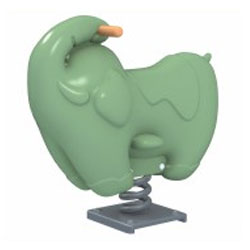 Bập bênh nhún lò xo voi đơn ZK139-26