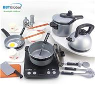 Đồ chơi nấu ăn cho bé 20 chi tiết cỡ lớn màu ghi 5696-G