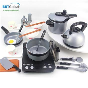 Đồ chơi nấu ăn cho bé 20 chi tiết cỡ lớn màu ghi 5696-G