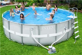 Bể bơi phao khung kim loại chịu lực INTEX 28322|Bể bơi gia đình