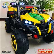 Ô tô điện trẻ em địa hình 4 động cơ màu vàng BBT-3366V