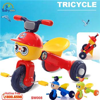 Xe đạp 3 bánh có đèn cho bé SW008