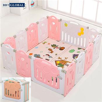 Quây bóng gập gọn BBT GLobal 14 cạnh hồng BR9505-14H