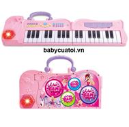 Đàn organ cho bé gập màu hồng BBT Global BB388H